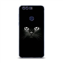 Силиконовый чехол Взгляд черной кошки на Honor 8
