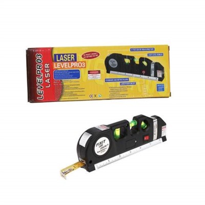 Лазерный уровень 4 в 1 Fixit Laser Level Pro 3 с рулеткой