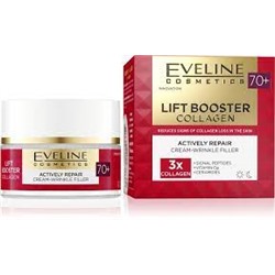 Eveline "Lift Booster Collagen" 70+ Крем-корректор морщин активно-восстанавл. день/ночь (50мл).30