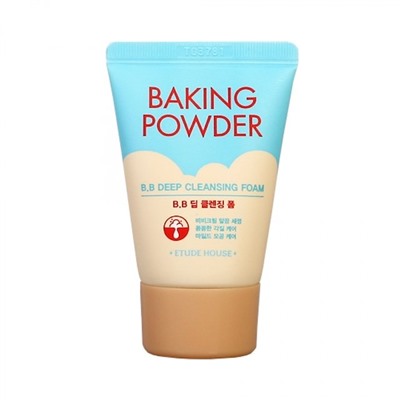 (Китай) Пенка для умывания Etude House Baking Powder BB Deep Cleansing Foam 30мл