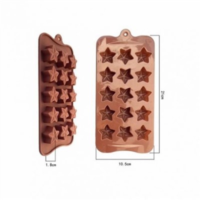 Форма для льда и шоколада Звездопад 15 ячеек