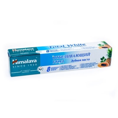 Зубная паста "Отбеливающий уход" | Total White (Himalaya Herbals), 50 мл