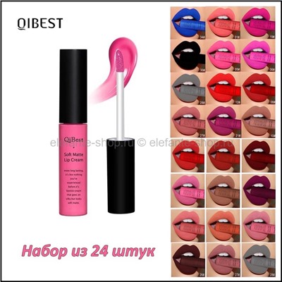 Набор матовых помад QiBest Soft Matte Lip Cream 24 штуки (106)