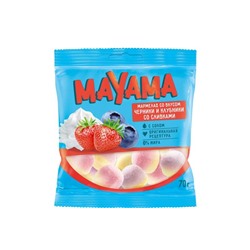 «Mayama», мармелад жевательный со вкусами клубники и черники со сливками, 70 г