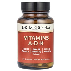 Dr. Mercola Vitamins A-D-K, 30 Capsules
