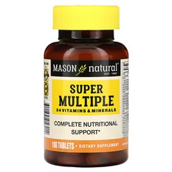 Mason Natural Супер Мультиплекс 34 Витамина и Минерала - 100 таблеток - Mason Natural