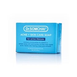 Антибактериальное мыло для лица и тела Dr Somchai 80 гр / Dr Somchai Acne & Skin Care Soap for Active Lifestyles 80 gr