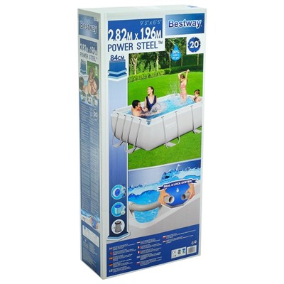 Бассейн каркасный Frame Pool Set, 282 х 196 х 84 см, фильтр-насос, 56629 Bestway