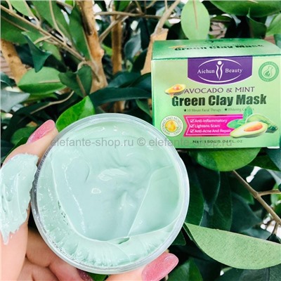 Очищающая маска для лица Aichun Beauty Green Clay Mask, 150 гр