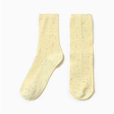 Носки женские KAFTAN "Крапинка" размер 36-39 (23-25 см), желтый