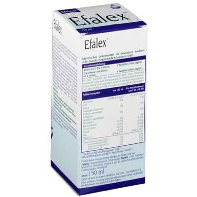 Efalex flussig Эфалекс Сироп при синдроме СДВГ для детей от 2-х лет, 150 мл