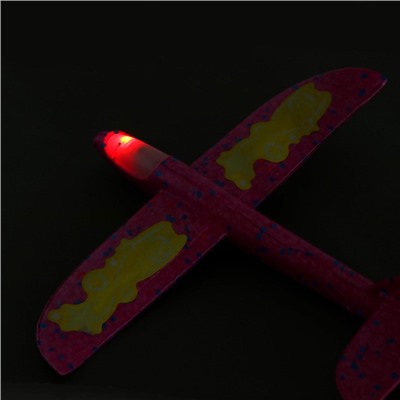 Самолёт «Супербыстрый», диодный, цвета МИКС