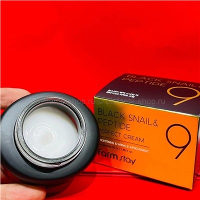 Крем для лица с пептидами FarmStay Black Snail & Peptide 9 Perfect Cream 55ml (125)