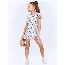 Пижама детская KETMIN DREAM SWEET NIGHT цв.Белый (Футболка/Шорты)