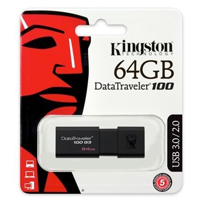 64Gb Kingston DataTraveler 100 G3 USB 3.0 (DT100G3/64GB)