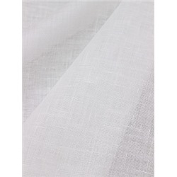Мерный лоскут(ткань в отрезах) - Лен декоративный Вуаль цв.белый, ш.1.5м, лен-100%, 90гр/м.кв