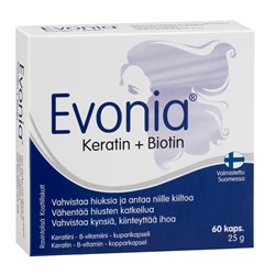 Evonia Кератин + Биотин, 60 капс