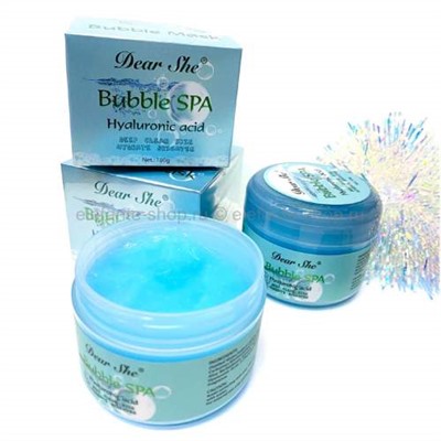 Пузырьковая маска для лица Dear She Bubble Spa Hyaluronic Acid 100гр оптом