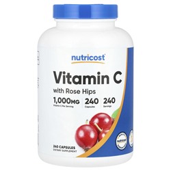 Nutricost Витамин С с шиповником, 1000 мг, 240 капсул