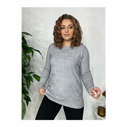 пуловер 611-17 серый