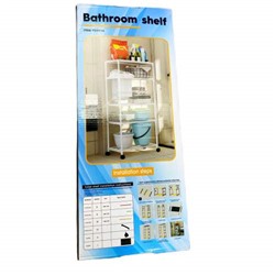 Стеллаж-Полка Bathroom shelf YX9114 для ванной комнаты на колесах 5 полок оптом