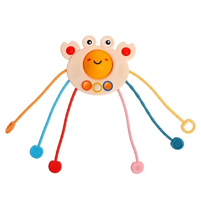 Развивающая игрушка «Ловкий крабик», с тактильными резиночками