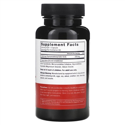 Force Factor Тудка, 250 мг, 60 растительных капсул