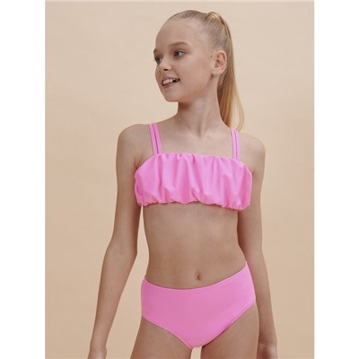 Купальный костюм для девочек, рост 104-110 см, цвет розовый