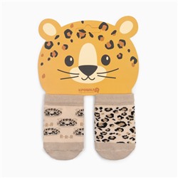 Набор носков Крошка Я «Леопард», 2 пары, 6-8 см