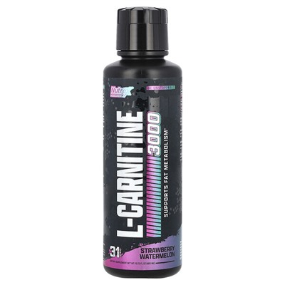 Nutrex Research L-Carnitine 3000, Strawberry Watermelon, 15.72 fl oz (465 ml)