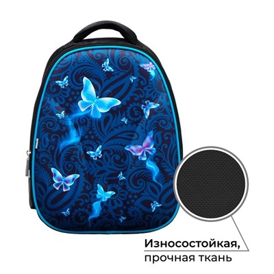 Рюкзак каркасный школьный Calligrata Butterfly, 39 х 30 х 14 см