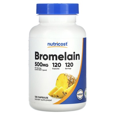 Nutricost Bromelain, 500 мг - 120 капсул - Nutricost