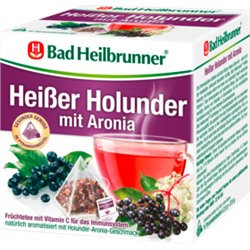 Bad Heilbrunner Горячий Чай с Бузиной и черноплодной рябиной, 15 x 2,5, 37,5 г