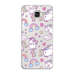 Силиконовый чехол Sweet unicorns dreams на Samsung Galaxy A5 2016