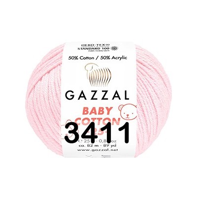 Пряжа Gazzal Baby Cotton 25