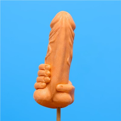 Карамель на палочке  "Держи крепче" оранжевый, 150 г