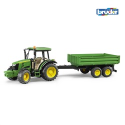 Bruder 02108 "Трактор John Deere 5115M" с прицепом