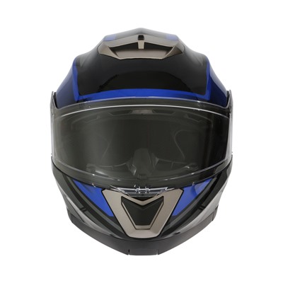 Шлем модуляр с двумя визорами, размер M (57-58), модель - BLD-160E, черно-синий