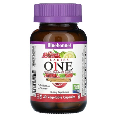 Bluebonnet Nutrition Ladies' ONE, Комплекс для женщин - 30 растительных капсул - Bluebonnet Nutrition