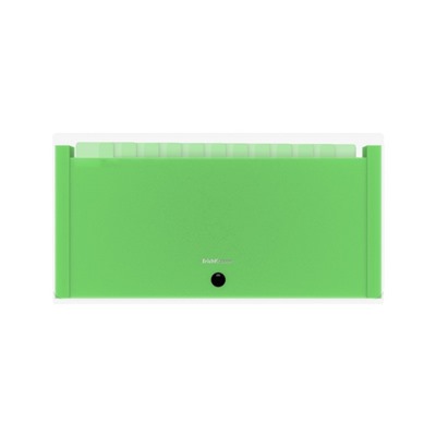 Папка-картотека А4 на кнопке 13 отделений, ErichKrause, Matt Neon, пластик прозрачный, микс