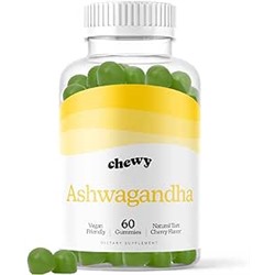Ashwagandha Gummies for Stress Relief - Including Vitamin D & Zinc Citrate – Natural Tart Cherry Flavor – Non-GMO – Gluten-Free – Allergen-Free – Vegan – 60 Gummies