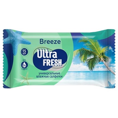 Салфетки влажные Ultra Fresh Breeze №15