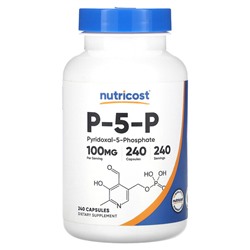 Nutricost P-5-P, 100 мг, 240 капсул - Nutricost - Витамин B6 Пиридоксин