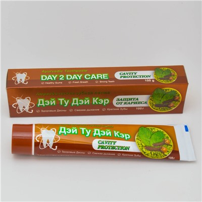 Аюрведическая зубная паста Защита от кариеса (Day 2 Day Care) 100 гр