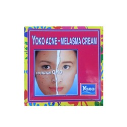 [YOKO] Крем для лица от пигментации и прыщей с КОЭНЗИМОМ Q10 Yoko face cream for pigmentation and acne with Co Enzyme Q10, 4г