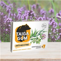 Смолка жевательная Taiga Gum ANTI-NICOTINE без сахара