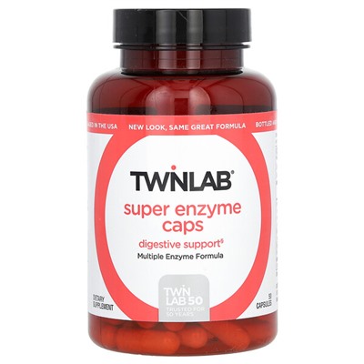 Twinlab Суперферментные капсулы, 50 капсул
