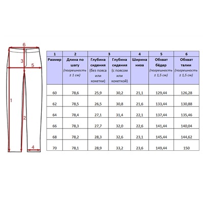 Женские брюки, артикул 809-725-0