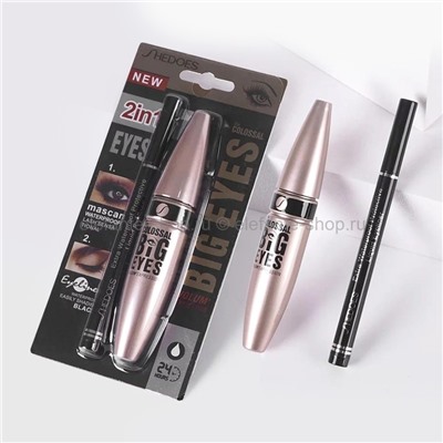 Тушь и подводка для глаз Shedoes The Colossal Volume Big Eyes 2in1 (106)