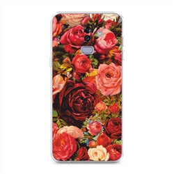 Силиконовый чехол Розы винтажные на Samsung Galaxy J8